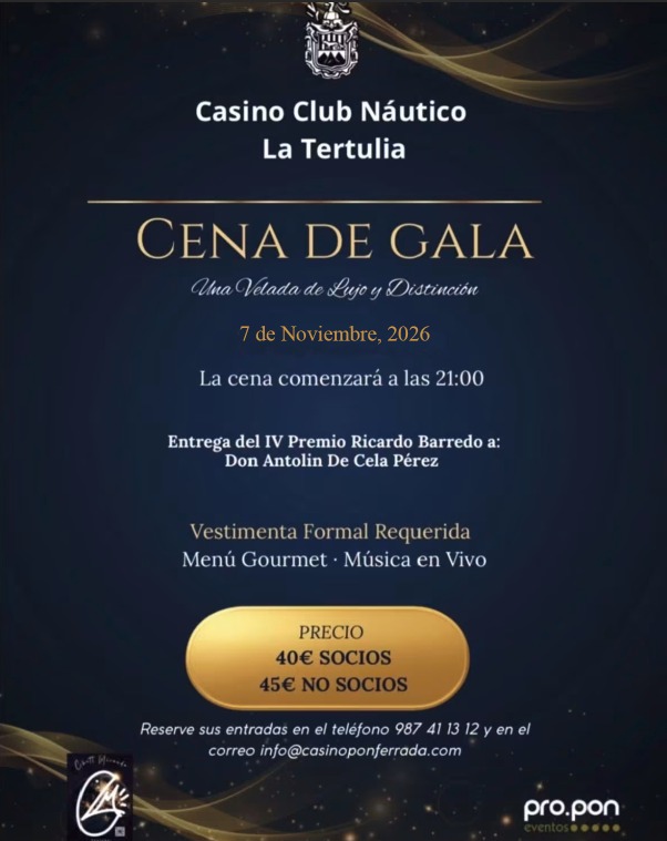 Cena de Gala 2026