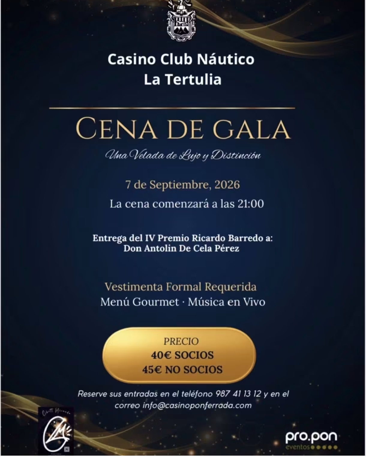 Cena de Gala 2026